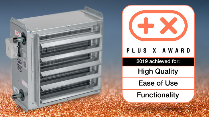 Unit heater wins the Plus X Award for Innovation