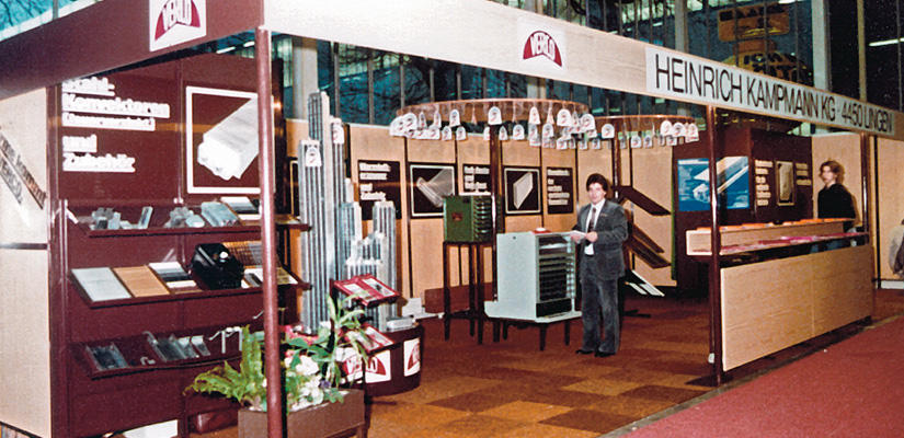 The former Heinrich Kampmann KG’s first trade-fair stand